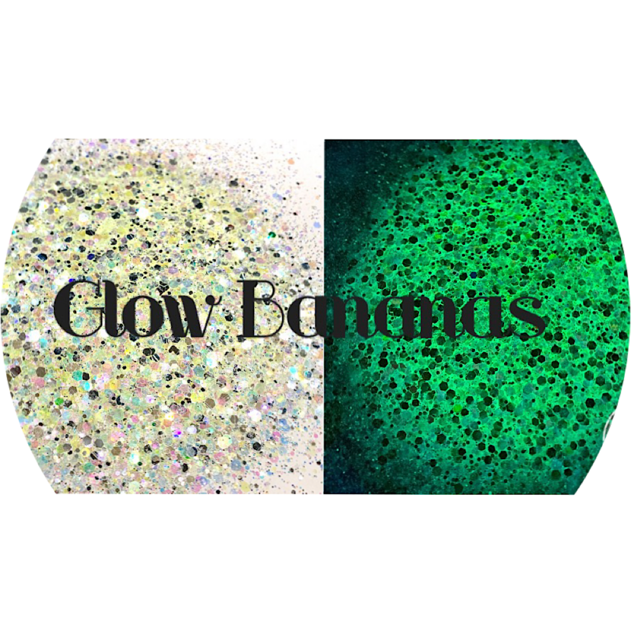 Polyester Glitter - Glow Bananas Glow in the Dark by Glitter Heart Co.™